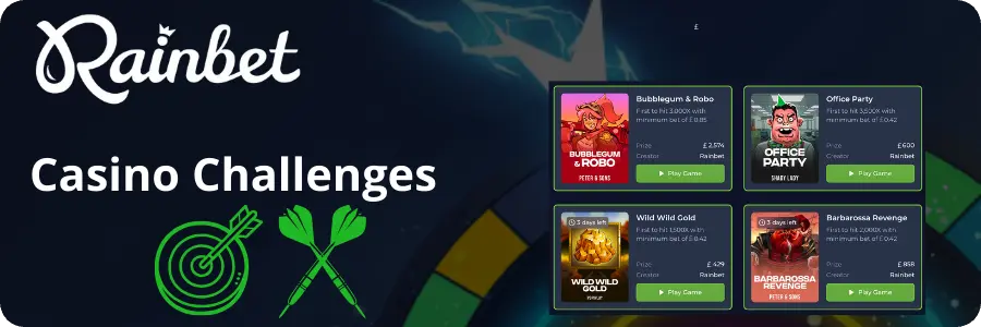 Casino Challenges at Rainbet