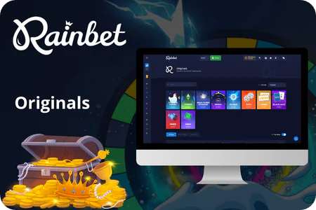 Rainbet casino originals section with in-house games