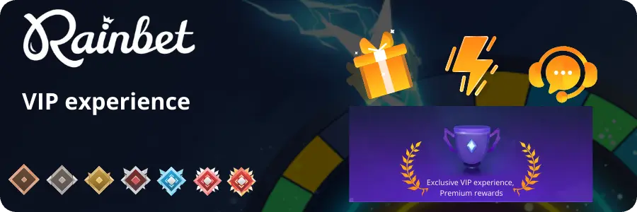 Premium awards VIP experience at Rainbet